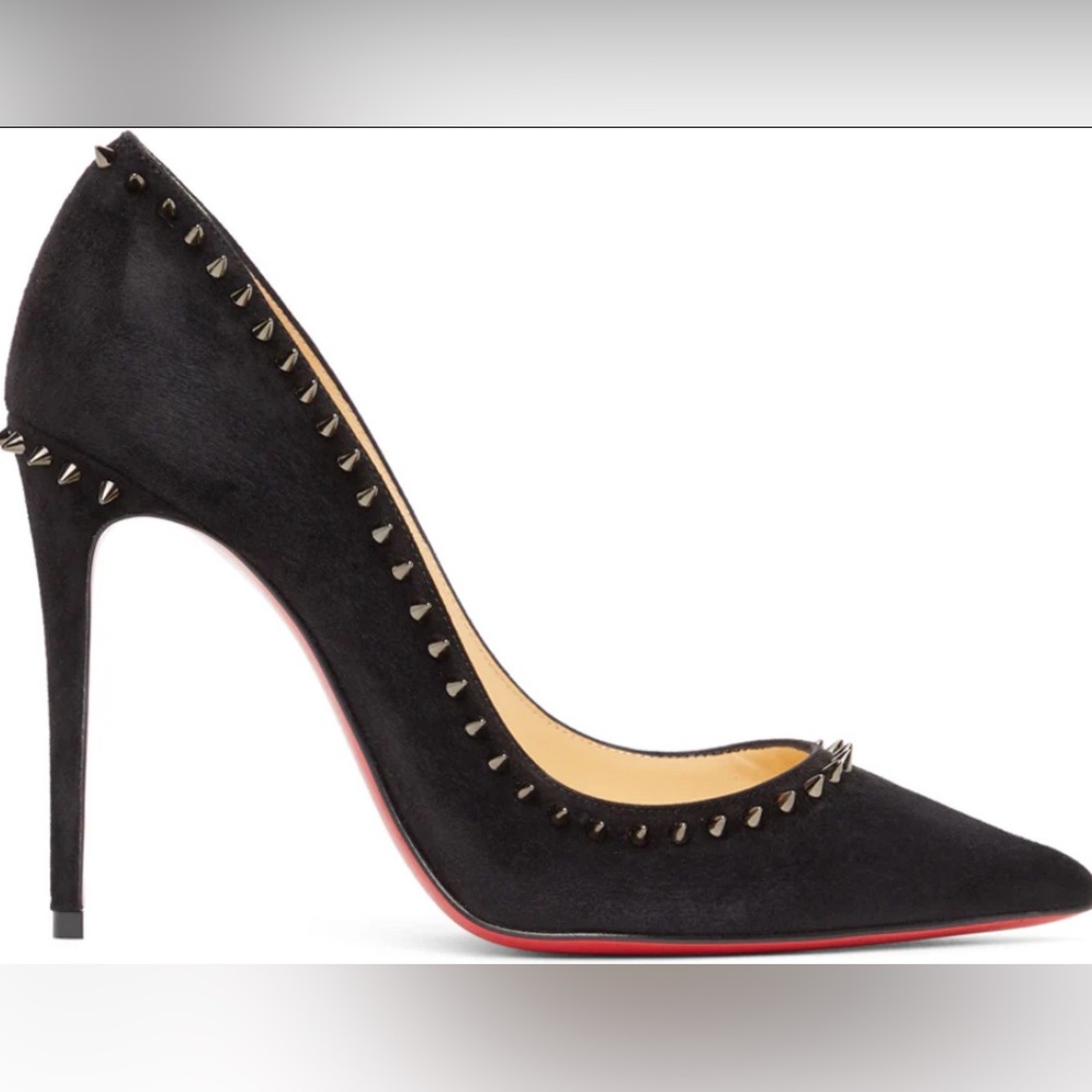Christian Louboutin Black Anjalina 100 Heels